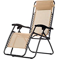 Los mejores  - Amazon Basics Silla Gravedad Cero- Beige
